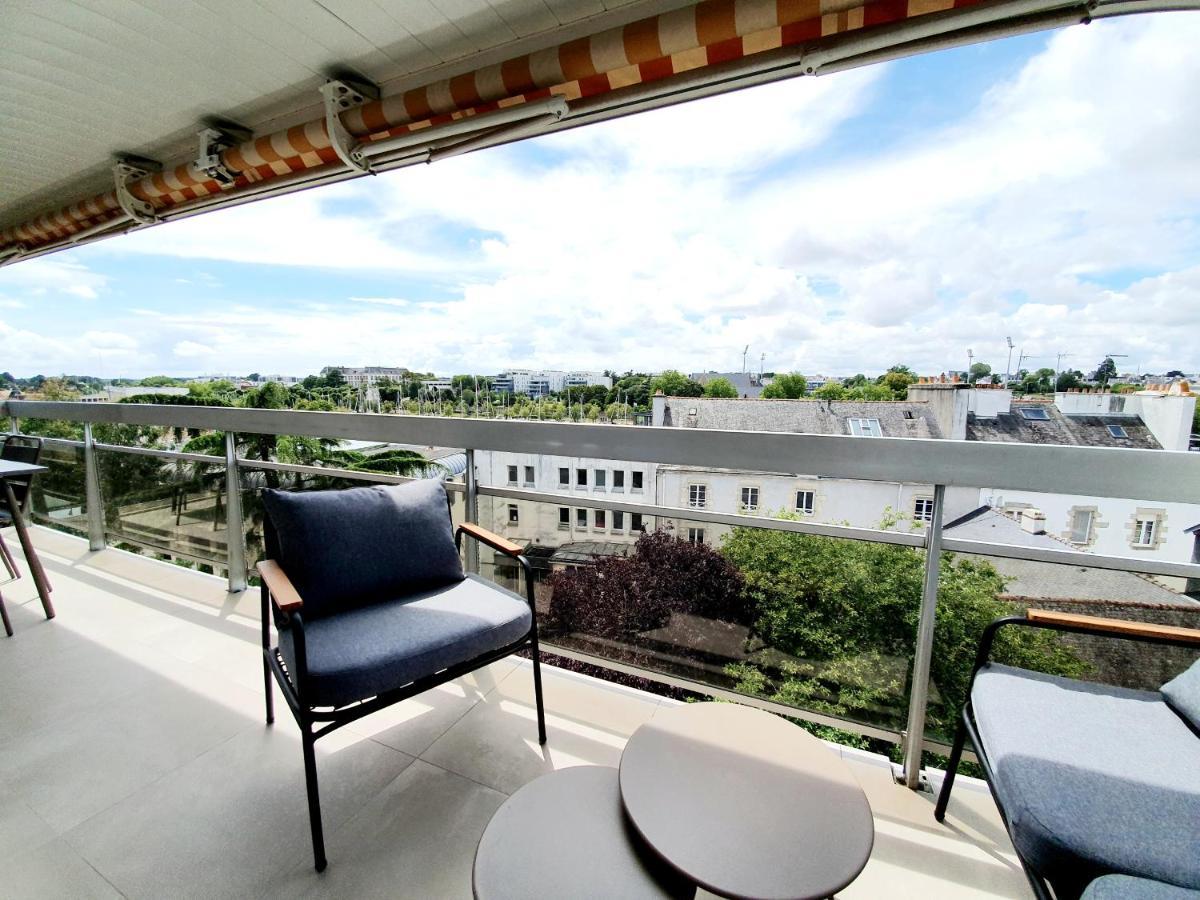 Grand Appartement De Standing Avec Terrasse Vue Port Au Centre De Vannes Exterior foto